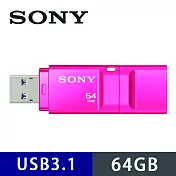 SONY USM-X 繽紛 USB 3.1  64GB 隨身碟粉紅色
