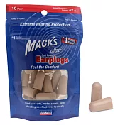 【 10 副裝 ~ 送原廠便攜盒 】美國原裝進口 ~ Mack’s Ultra 工作專用耳塞【降噪32分貝】