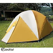 ADISI 經典溫馨600露營帳 AT15082 初露帳篷首選 /城市綠洲專賣(六人帳、帳篷、登山露營用品、帳棚)黃色