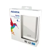 ADATA NH13 2.5吋1TB USB3.0 行動硬碟 (銀)(ANH13-1TU3-CSV)銀