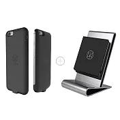 HOMI CoreStand QI無線充電座  灰 +  iPhone6/6s 4.7＂ 防摔防震無線保護殼