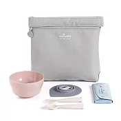 Miniware 天然寶貝碗 旅行餐具组－鮭魚貝果