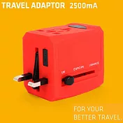 ALIFE 萬國插電轉接器2500mA橘