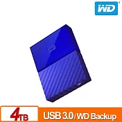 WD My Passport 4TB 2.5吋行動硬碟(WESN)藍