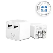 Innowatt Power Cube 3.4A 雙 USB 快速充電器 (鴻海製造)-白