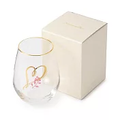 【Afternoon Tea】英文字母玻璃水杯490ML 愛心