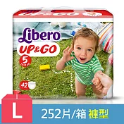 麗貝樂 敢動褲5號-L 超薄型 (42片x6包/箱)