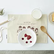 Aida&綺綺 能吃就是福 帆布收納餐墊