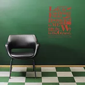 《Smart Design》創意無痕壁貼◆生命箴言 四色可選驚豔紅