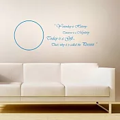 《Smart Design》創意無痕壁貼◆把握今天 四色可選天空藍