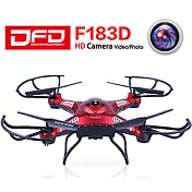 DFD F183D 四軸空拍機 遙控直昇機飛行器 200萬像素(紅色)