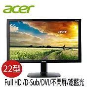 Acer 宏碁 SA220Q 22型 不閃屏、低藍光 IPS窄邊框液晶螢幕