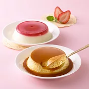 《TVBS上班這黨事推薦》[依蕾特] 季節限定草莓奶酪+招牌鮮奶布丁禮盒(10杯)