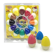 Eggyon無毒蠟筆12色-圓形盒裝