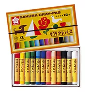 SAKURA 日式懷舊粉蠟筆12色
