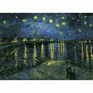 名畫系列-梵谷隆河的星夜夜光拼圖520片