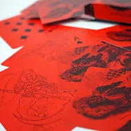一條龍紅卡撲克牌