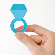 『情人節送禮首選』 ERASER+ING 戒指橡皮擦 藍色