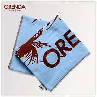 ORENDA 棕梠樹長纖維吸水海灘巾FREE水藍
