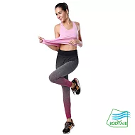 【BODYAIR嚴選】貼身漸層九分褲（運動.慢跑.瑜珈）L粉紅