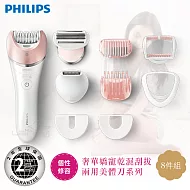 飛利浦PHILIPS 奢華嬌寵乾濕刮拔兩用美體刀BRE640