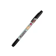 《sun-star》SNOOPY日常生活系列黑色油性雙頭簽字筆(課堂打瞌睡)