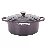 Le Creuset 新款圓形鑄鐵鍋 24cm 4.2L 黑醋栗 法國製