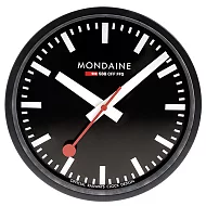 MONDAINE 瑞士國鐵經典掛鐘-黑