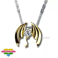 彩糖鑽工坊 天使＆惡魔Ⅱ系列0.19-0.21ct. H&A鑽石墜子K黃款