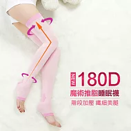 法莉絲240丹露趾連身睡眠襪紫色