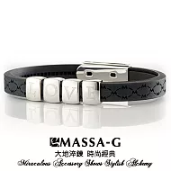 MASSA-G【字言字語Alphabet】專色鍺鈦手環(4字組)天使白