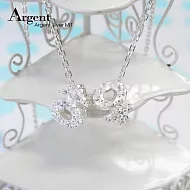 【ARGENT銀飾】「純銀-金蔥-立體男生(符號)/立體女生(符號)(任選)」(單條價)16吋純銀項鍊