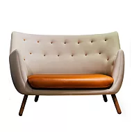 Poet Sofa 詩人沙發(牛皮坐墊/胡桃木/#240#2488)