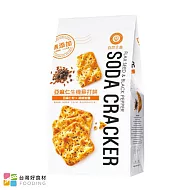 【台灣好食材】-自然主意亞麻仁籽x胡椒岩鹽蘇打餅乾