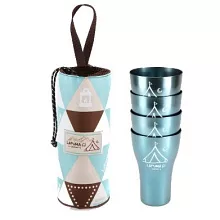 【LAFUMA EQUIP】印地安風曲線杯四入組/露營/登山/野餐