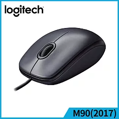 羅技 M90 (2017) 光學滑鼠─黑灰