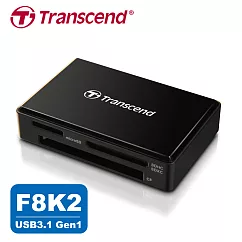 創見 Transcend RDF8K2 USB3.1 多合一讀卡機 靓亮黑(TS─RDF8K2)