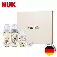德國NUK─NUK x Disney小熊維尼聯名新生兒禮盒(彌月禮/奶瓶組合)