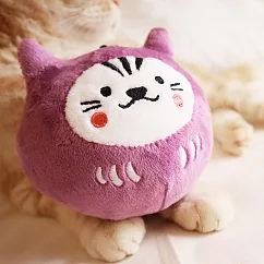 〘吉豆貓〙祈福達摩貓草球 |福長壽─紫 (貓草玩具 貓玩具)