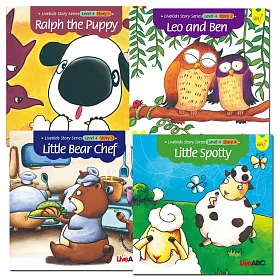 LiveKids英語生命教育故事繪本(四)【4本全彩書＋1本親子共學手冊+1片朗讀MP3光碟】