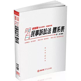 民事訴訟法-明白 體系表-2018司法特考.高普特考(三版)