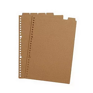 [MUJI 無印良品]再生紙補充索引/B5/26孔.5索引