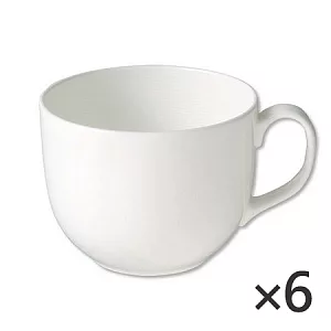 [MUJI 無印良品]骨瓷拿鐵杯/480ML/6入
