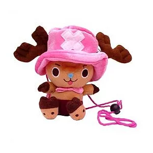 16cm 喬巴絨毛側背包-粉紅