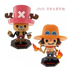 《One Piece》PANSON WORKS 海賊王 Q版人型 第二彈：喬巴+艾斯合購組--PLUX出品