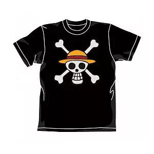 《One Piece》魯夫 海賊旗 造型T恤-黑色（M）--Cospa出品