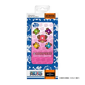 ray-out iPhone4 航海王保護殼_喬巴-粉紅底(RT-OP3C-CF)