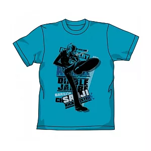 《One piece》海賊王 黑腳香吉士 造型T恤-土耳其藍（ XL）--Cospa出品