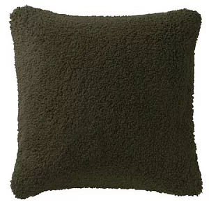 [MUJI 無印良品]暖纖毛抱枕套/43/綠色