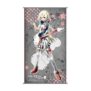 With Hello Kitty！-小掛軸-RIO(灰)